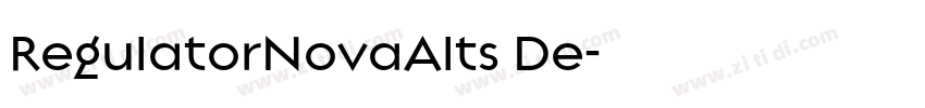 RegulatorNovaAlts De字体转换